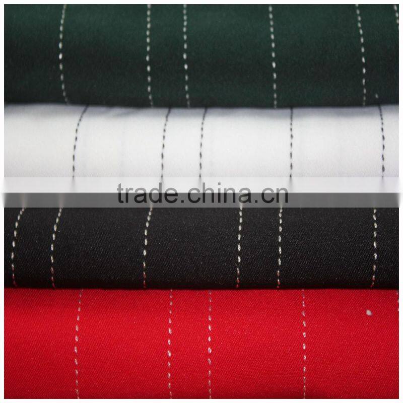 2016 fashion design polyester rayon stripe fabric for grement