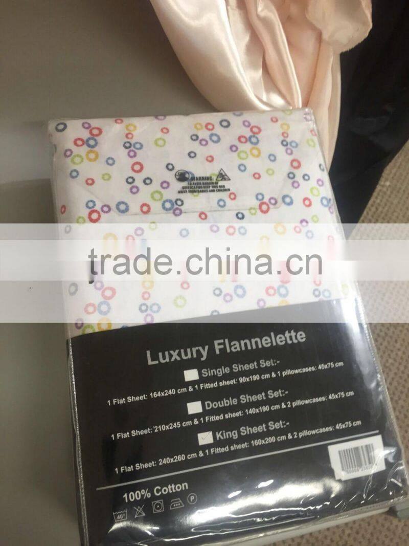 3D Disperse polyester microfiber printed bedding set
