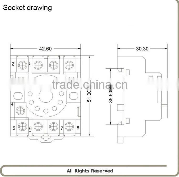 JTX 3C mk3p relay socket 11PIN 10A plug-in relay socket PF113A