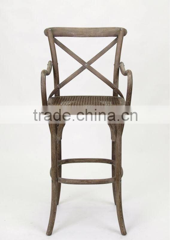 Wooden Bar Stool (KY-3045-OAK)