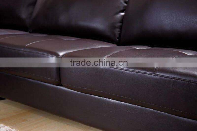 hot sale living room soft and leisure leather sofa