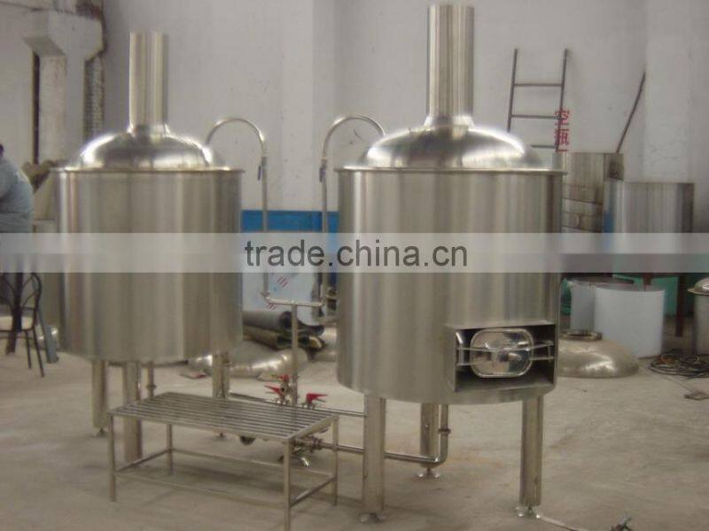 With manhole thermometer false bottom mash tun for sale