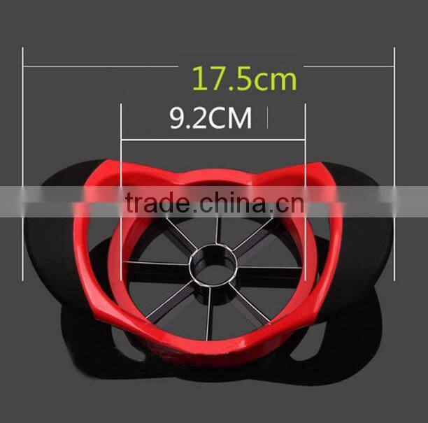 TPR Skidproof Handle Zinc Alloy Apple Slicer Food Slicer Blade