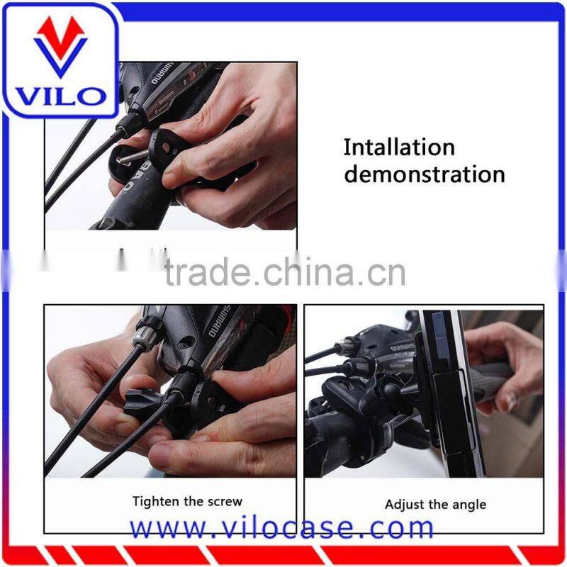Ajustable 360 degree rotating mobile phone holder for bikes