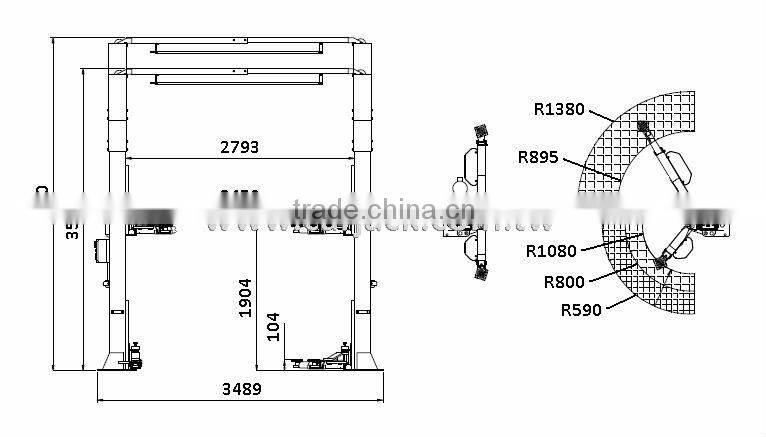 Overhead 2 Post Vehicle Lifts