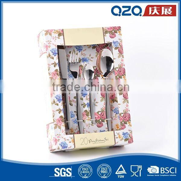 Thick materials strict process unique design stainless steel tableware