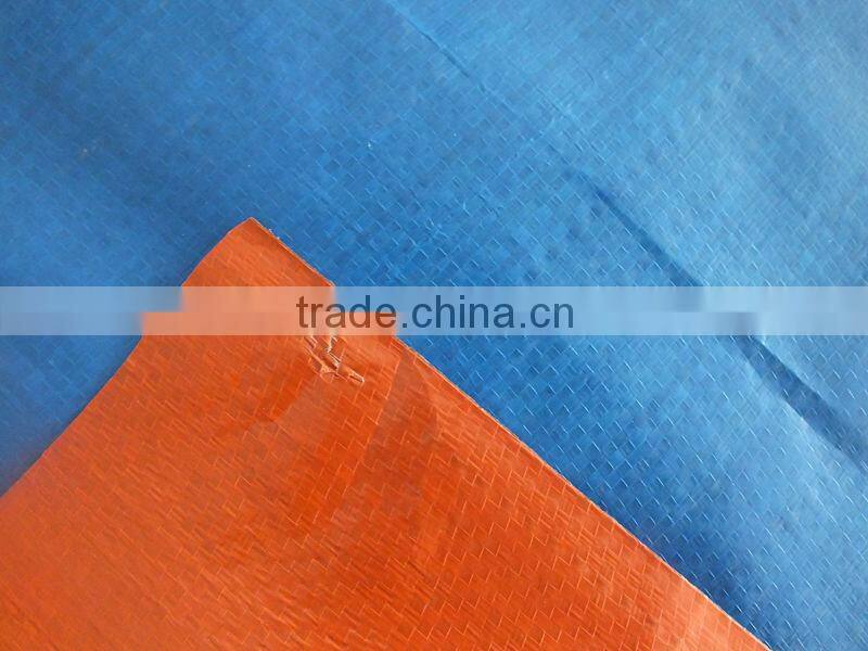 Custom Size Color PP Canvas Tarpaulin Waterproof Plastic Blue Orange Tarpaulins Direct