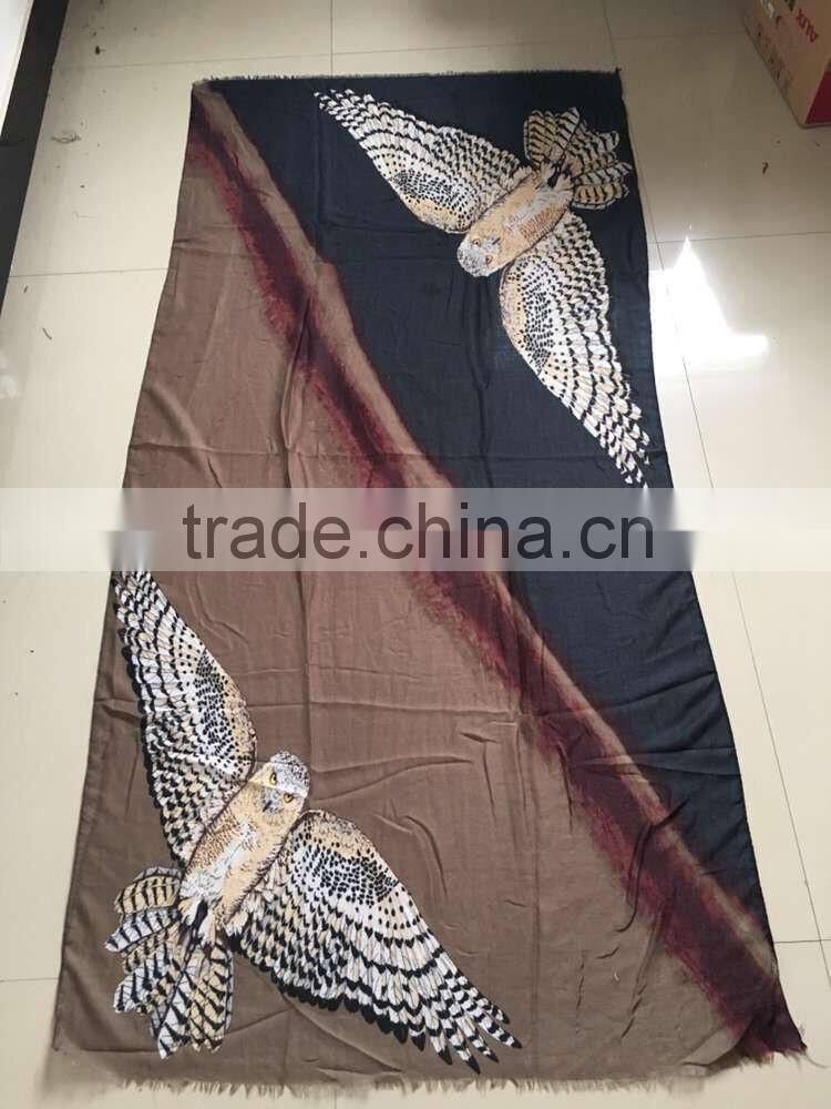 2016 Promotional custom design scarf 60*150cm polyester material women scarf