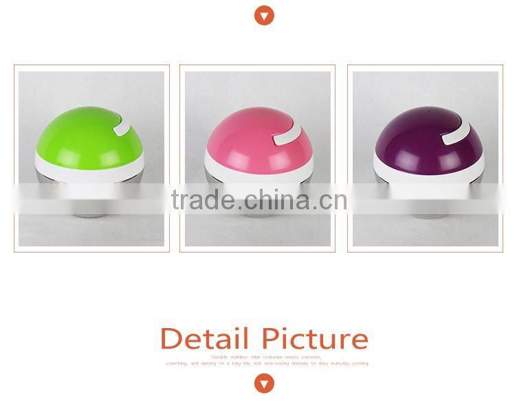 Creative ball shaped design protable stailess steel thermos lunch box/tiffin box