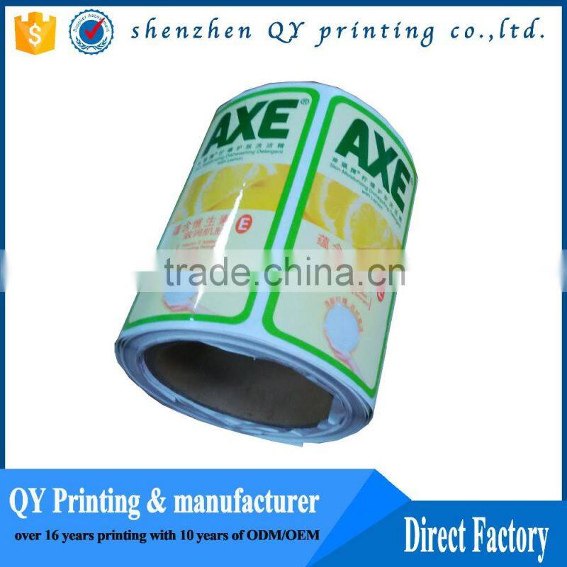 custom printed heat resistant roll sticker.adhesive vinyl labels