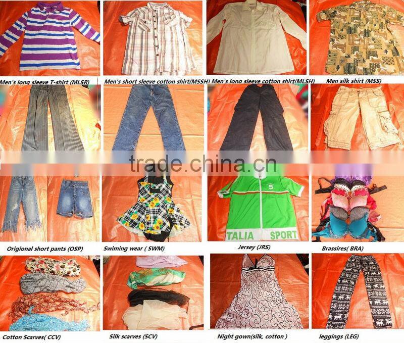 grade A used clothing and used shoes