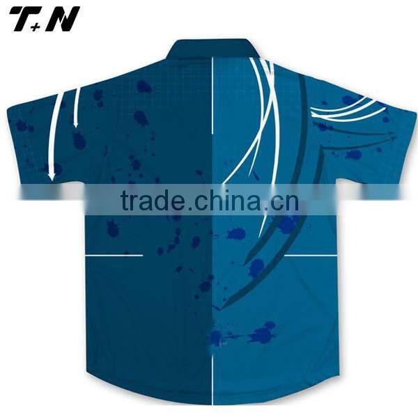 Short or long sleeve fishing shirts fishing shirt blue color