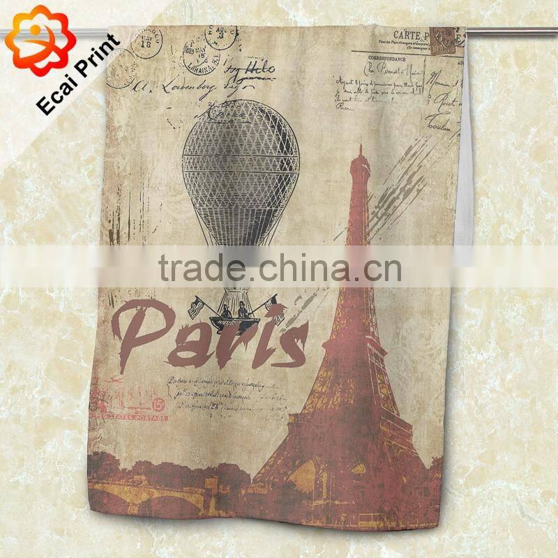 2016 comfortable dye printed promotional hotel towel
