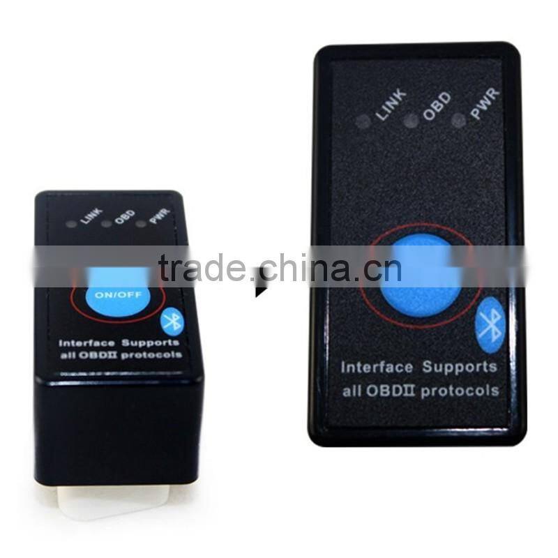 Super Mini Elm327 Bluetooth V1.5 OBD2 OBD II Can-Bus Diagnostic Car Scanner Tool with Switch