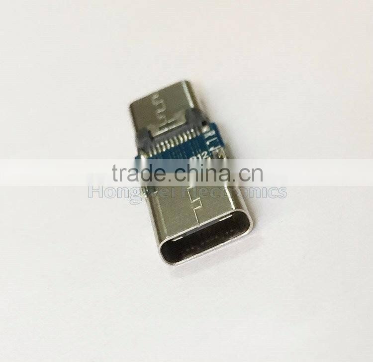 Type C to Type C USB 3.1 adapter circuit board male to female extension