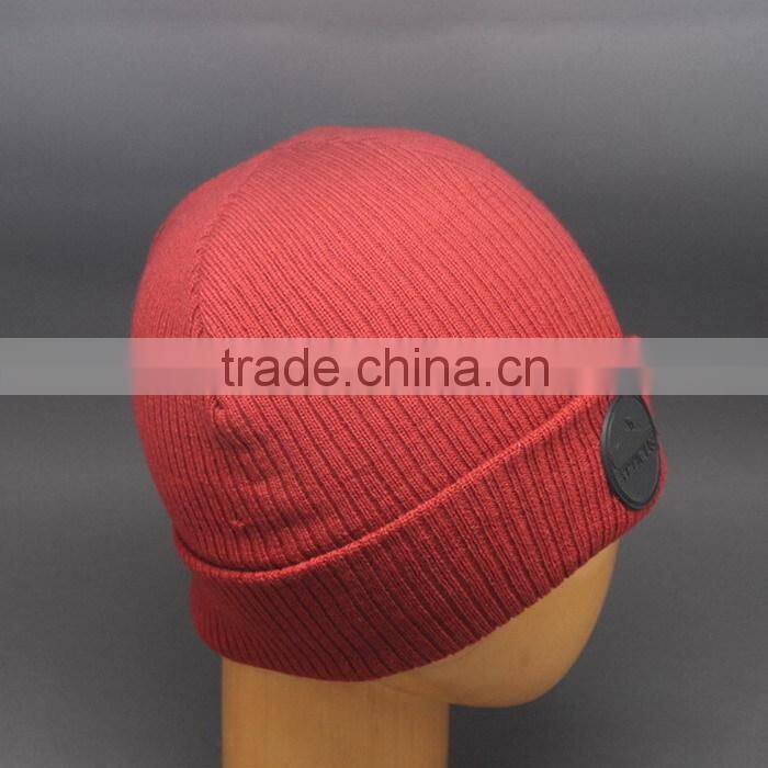 DESIGN YOUR OWN WINTER HAT WITH LATHER PATCH FOR MEN