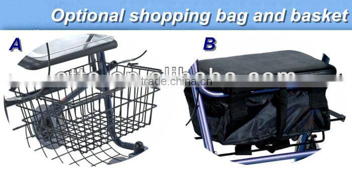 Aluminum folding 4 wheel rolling walker rollator