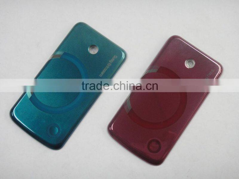 IMD/IML battery covers for smartphones 3D galvanised effect