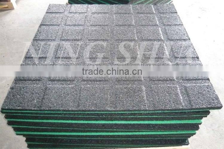 Trade Assurance crossfit gym rubber floor tiles, dancing room floor mat