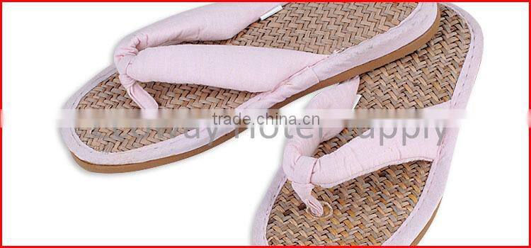 Wholesale Hotel Beach Flip Flop Personality Straw Mat Slipper