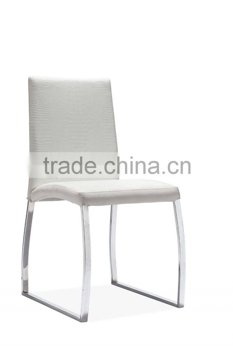 Z661 dining room furniture solid metal dining room chairs with soft foam cushion