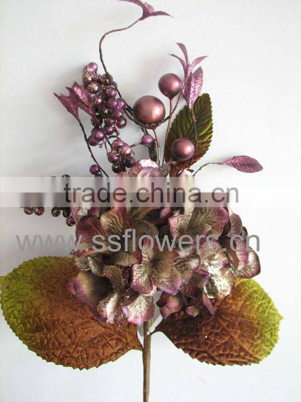 2011 NEW Artificial Flowers Artificial Fruits 23" Artificial Rose Spray