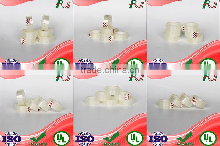 Clear adhesive office use stationery tape for bag sealing