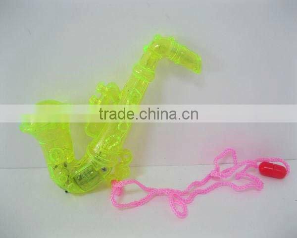 QT4703310 Flashing saxophone kids mini light up plastic saxophone