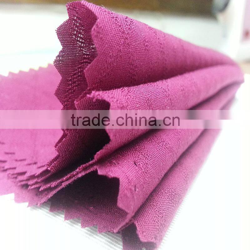 2015 xiangsheng jacquard weave date red rayon fabric