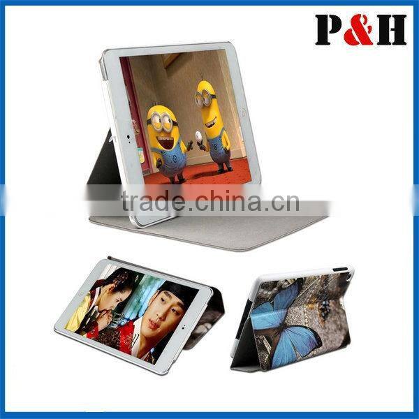 2015 Pu leather stand case for iPad mini with fashion display