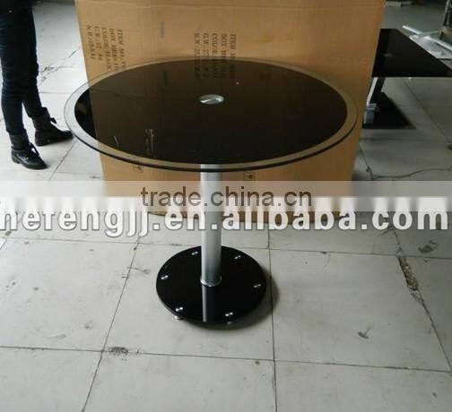 Round glass dining table for christmas
