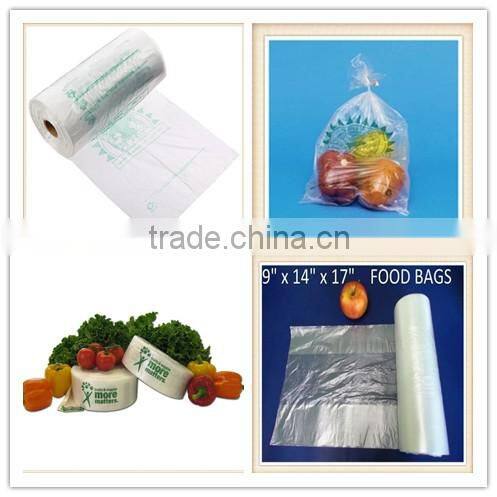 wholesale fpb-32 Merchandise Storage Bags Supermarket Bag Produce Roll Clear Food 12x20