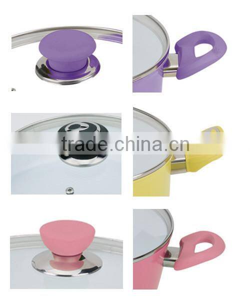 Trade Assurance Colorful aluminum ceramic cookware set turkey