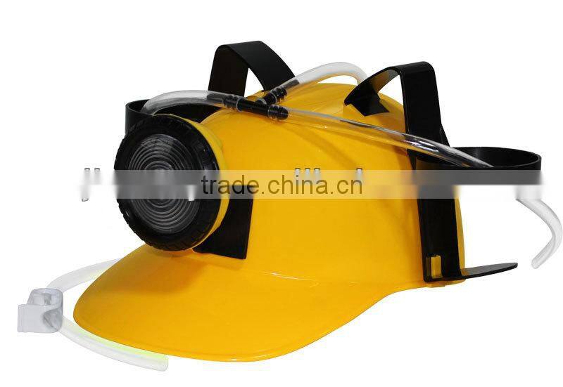 Promotional blue dringking hat beer cap drink cap with light