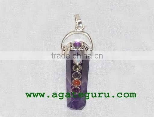 Bonded Chakra Carved Angel Wand