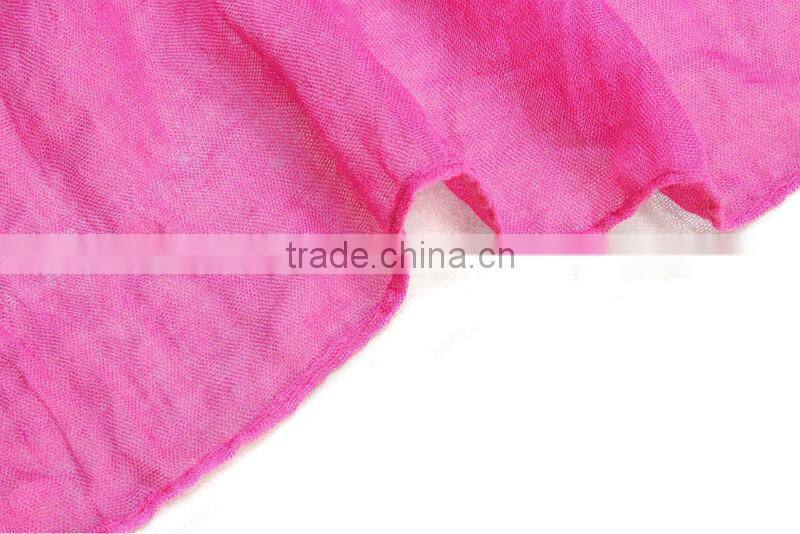 butterfly tassel plain color most popular cute scarf cotton