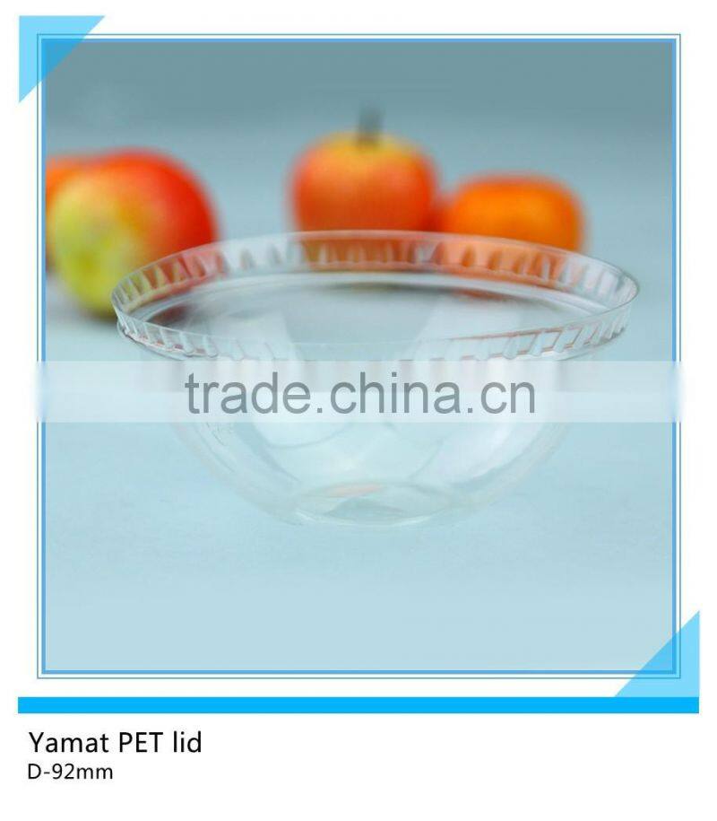 74mm Diamater PET Dome Lid for Disposable Plastic Cup