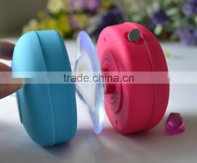 Mini Ultra Portable Waterproof Bluetooth Wireless Stereo Speakers with Suction Cup for Showers Bathroom