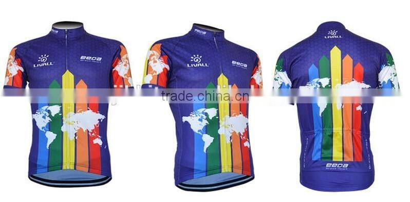 Cycling jersey manufacturer polyester lycra polyester fiber team sky cycling jersey