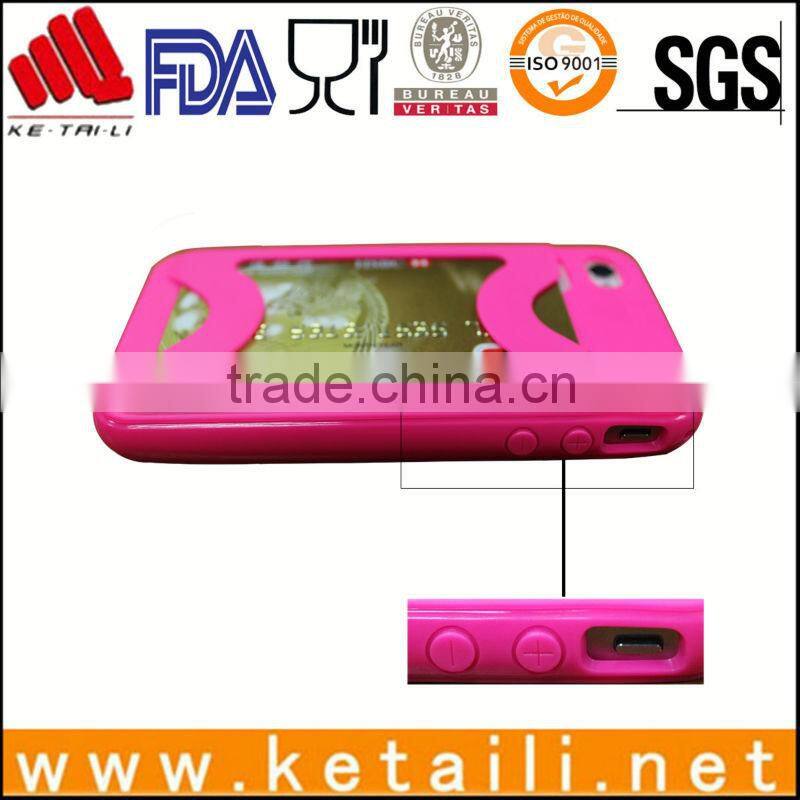 TPU phone cover with bankcard holder for iphone