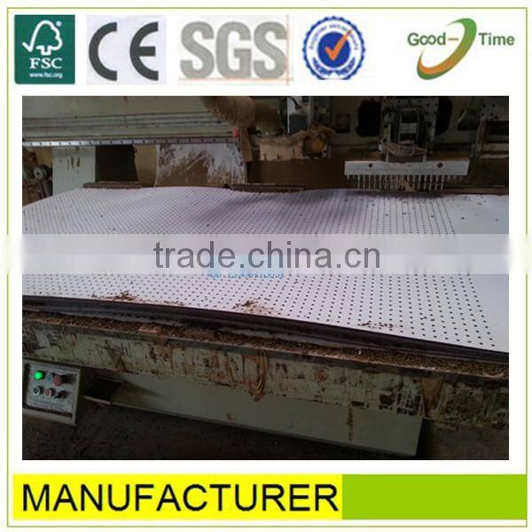 white melamined high quality perforated hardboard,beg hardboard