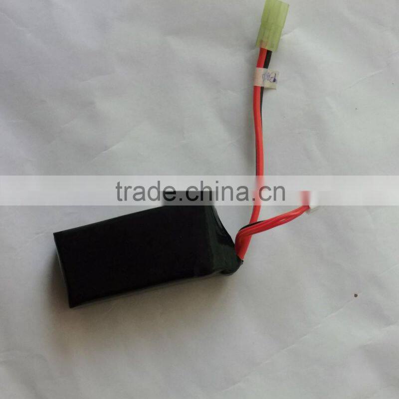 RC Lipo rechargeable battery 7.4v 1500mah with high quality for airsoft gun