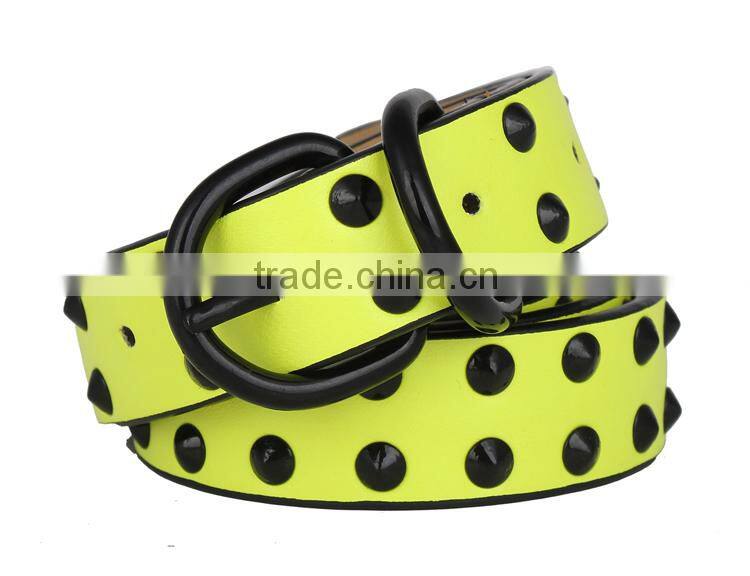 Hot sale woman's genuine cowhide leather belt