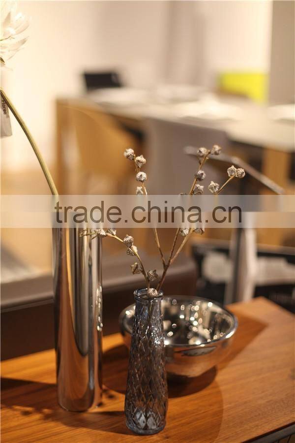 flowersea promotional product colorful glass vase for home decoration