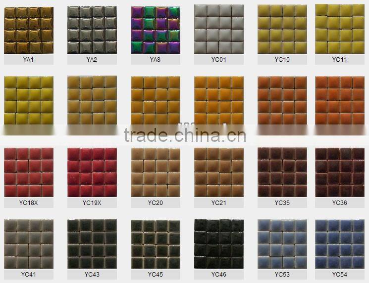 10x10mm glazed ceramic art craft tiny tile