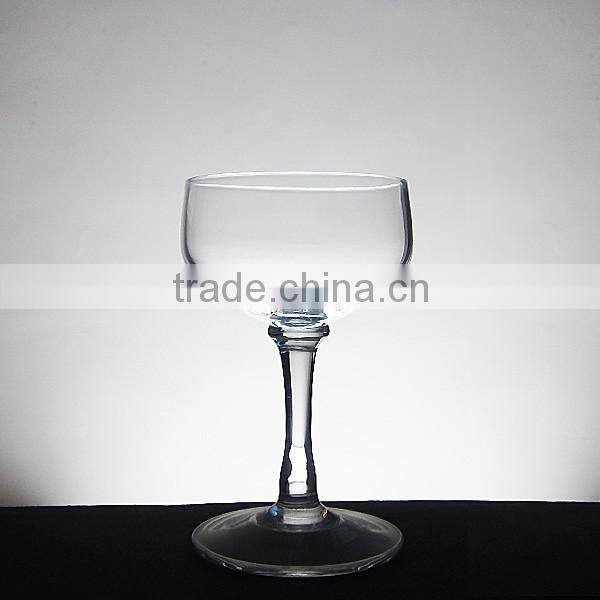 Hand blown ice cream cup with stem