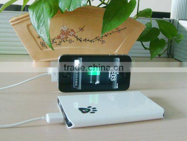 6000mah bear paw dual USB battery charger power bank