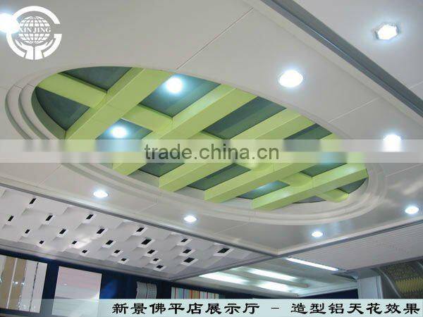 Arc shape metal ceiling tile/new design ceiling tiles