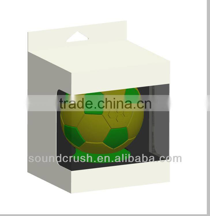 Shenzhen factory Sound Crush new products 2014 Football Bluetooth speaker innovative wireless pc speakers