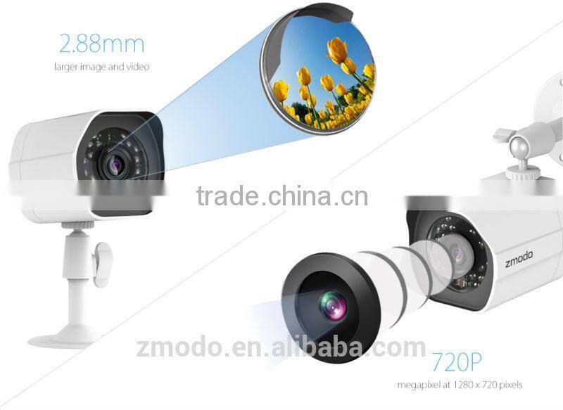 Zmodo P2P 720P Camera 4CH PoE IP camera NVR Kit